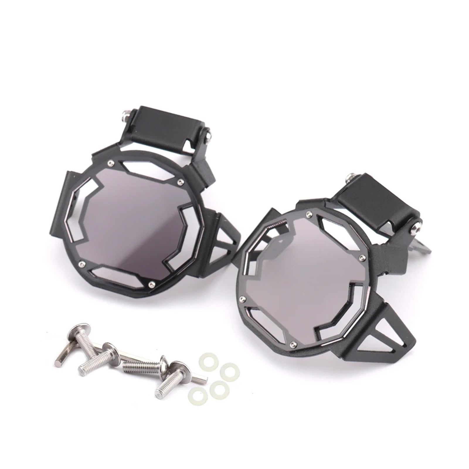 HXYLS Kompatibel mit R1300GS R 1300 GS GS1300 2024 Motorrad 7 Farbe Flipable Nebel Nebel licht Protector Guard(BLACK 1) von HXYLS