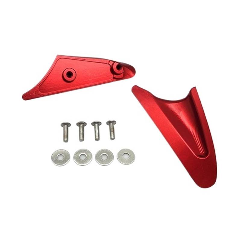 Kompatibel mit 899 1199 1199R 1199S 2012 2013 2014 2015 Motorrad-Spiegel-Abdeckplatten, dekorative Block-Kits(Red) von HXYLS