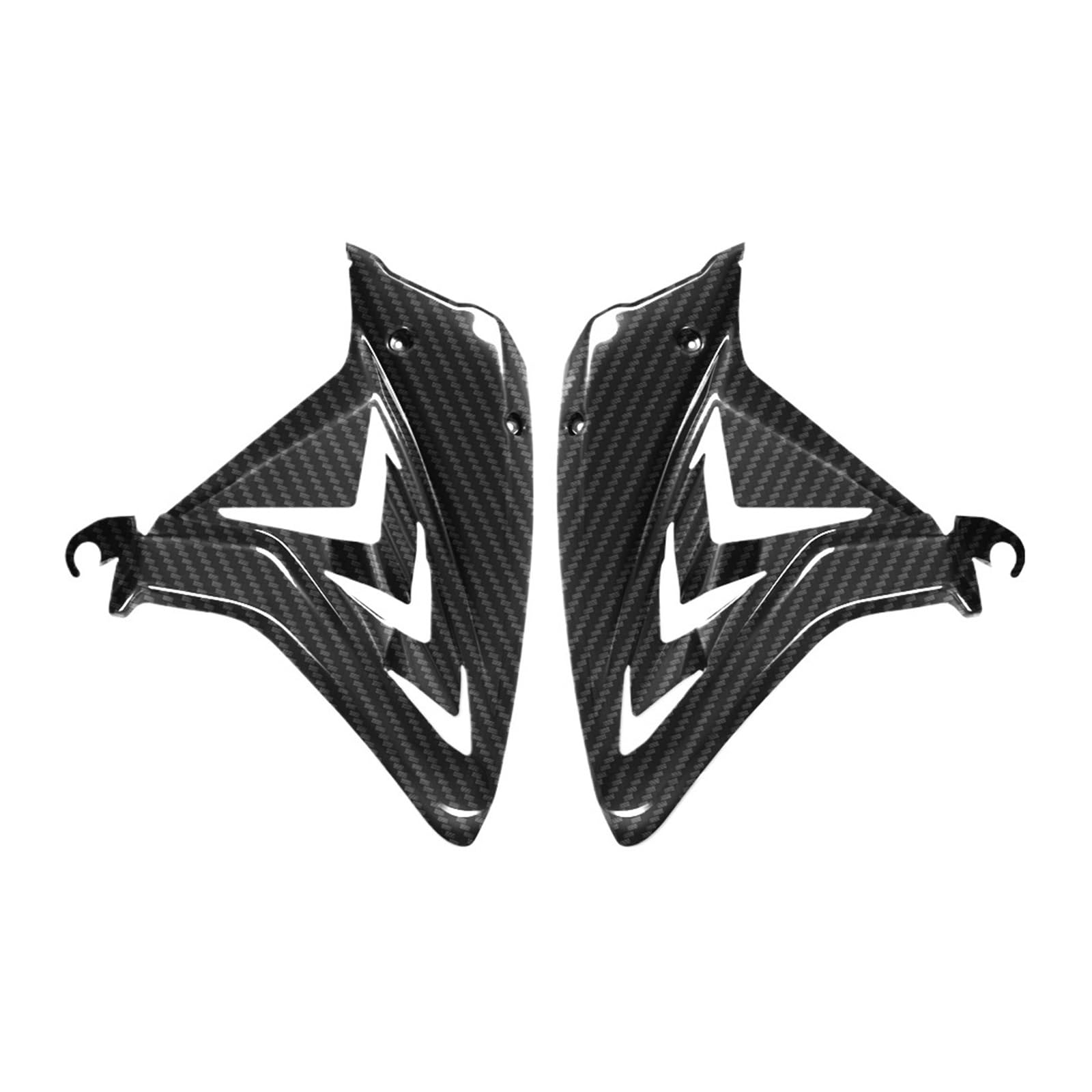 Kompatibel mit CBR 650R 2023 CBR650 R 2019-2023 CBR650R Sitzseitenverkleidung Karosseriefüllung Spritzrahmen Spoiler Seitenverkleidung(Carbon Look) von HXYLS