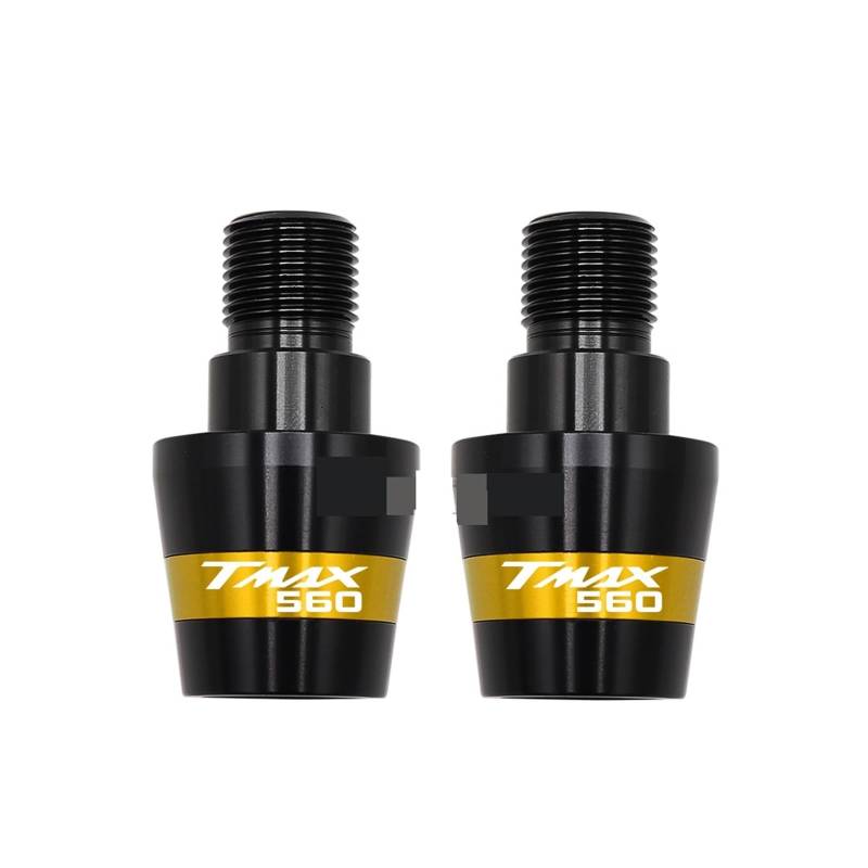 Kompatibel mit TMAX560 TMAX 560 TMAX T-MAX 560 Tech Max 2022 2023 2024 Motorradzubehör Lenkergriffenden Stecker Schieberabdeckung(Gold) von HXYLS