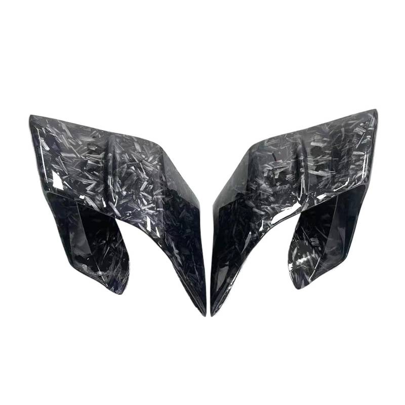 Kompatibel mit YZF-25 YZF-R3 YZF-R1 R1M 2019–2024 Motorradzubehör, feste Flügelverkleidung, kleiner Flügelspoiler, aerodynamischer Flügel(Forging pattern 1) von HXYLS