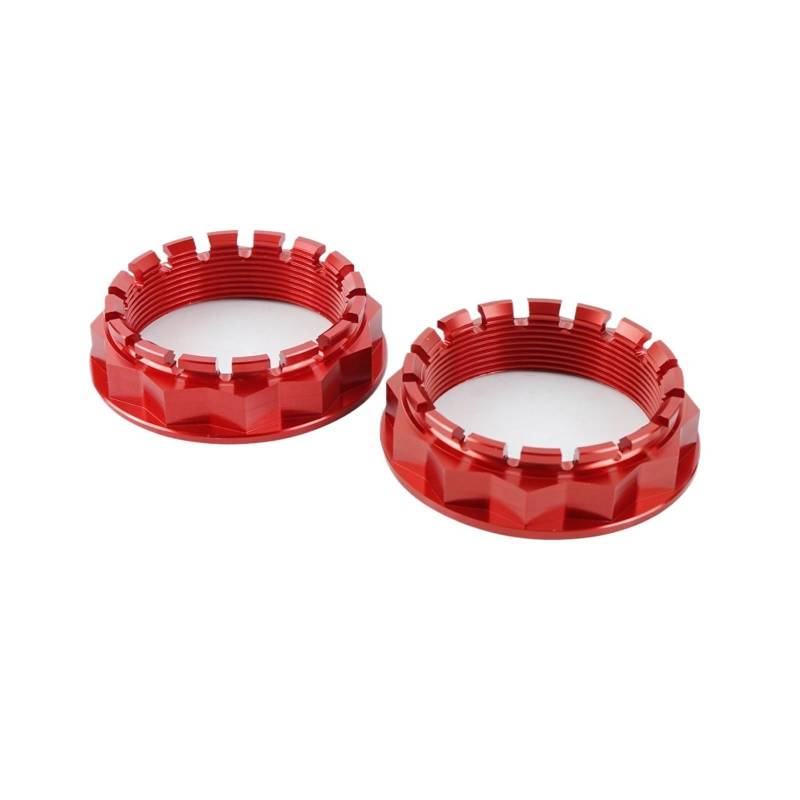Motorradzubehör Refit Hinterrad Achsmutter Kompatibel mit 1199 1199S 1299 1299S V2 V4 V4S(Red-Two piece) von HXYLS