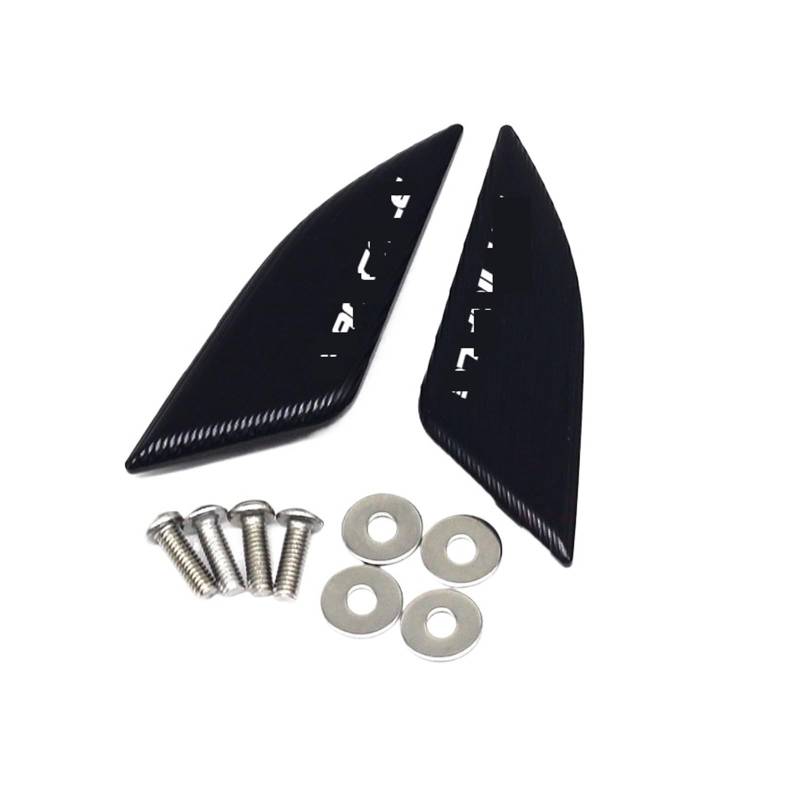 Spiegellochabdeckung Kompatibel mit V4 V4S V4R Motorrad CNC Windschutzscheibengesteuerte Spiegeleliminatorkappe(Black) von HXYLS