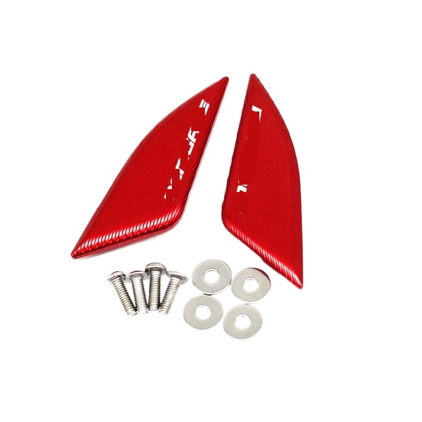 Spiegellochabdeckung Kompatibel mit V4 V4S V4R Motorrad CNC Windschutzscheibengesteuerte Spiegeleliminatorkappe(Red) von HXYLS