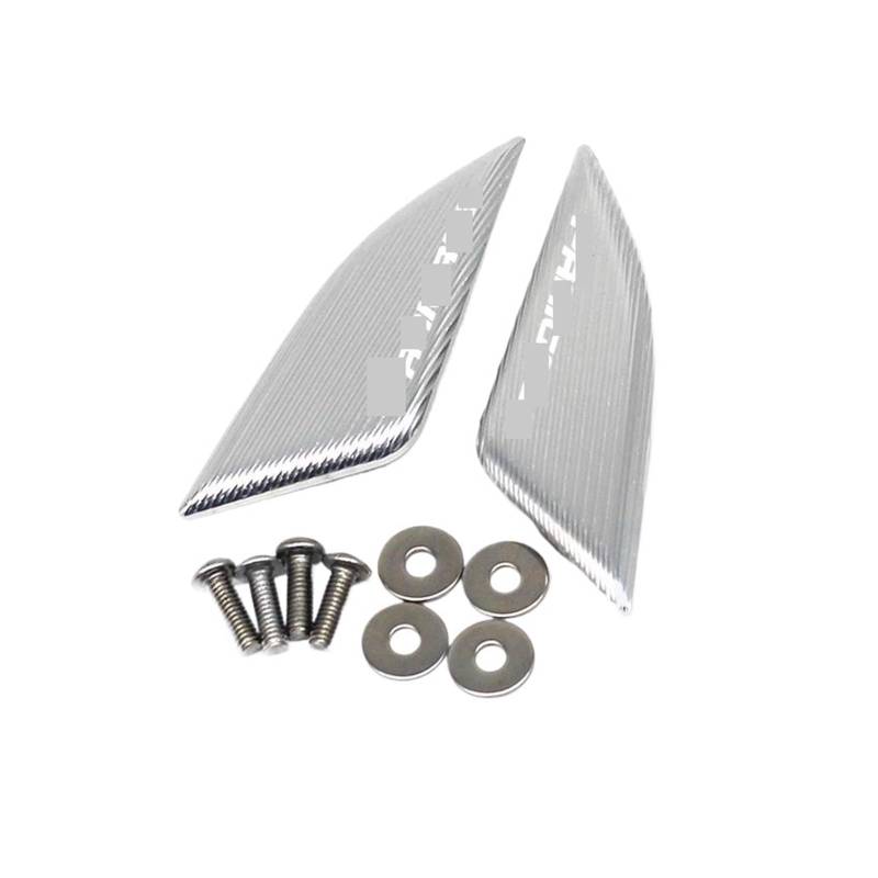 Spiegellochabdeckung Kompatibel mit V4 V4S V4R Motorrad CNC Windschutzscheibengesteuerte Spiegeleliminatorkappe(Silver) von HXYLS