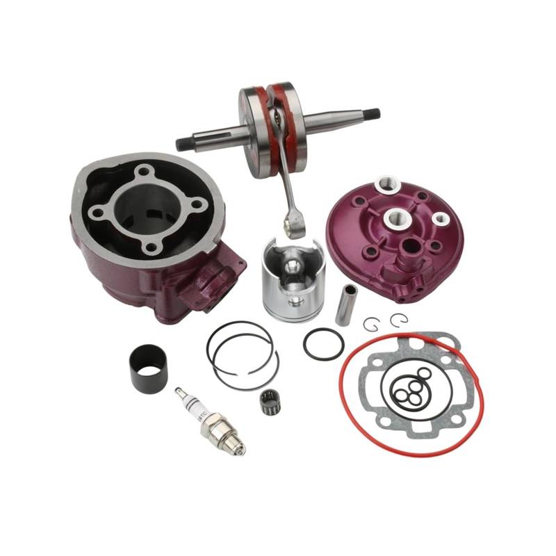 Motorrad 90ccm Big Zylinder Kit & Kurbelwelle for Trigger 50 SM X Wettbewerb 50cc AM6 Motor 2T von HYBMRQVD