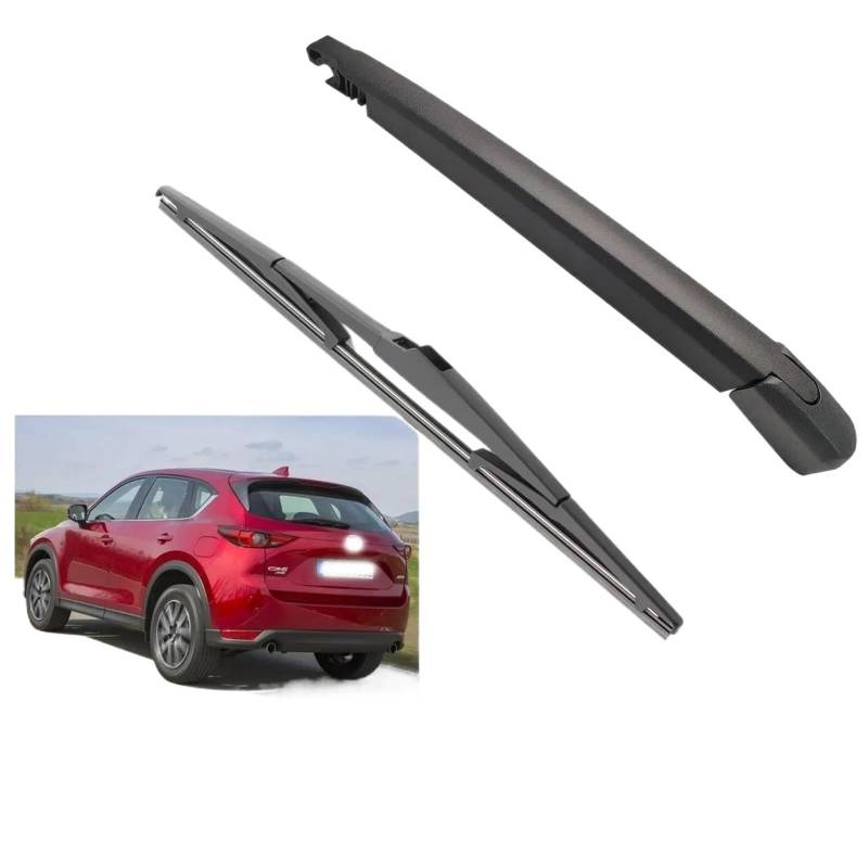Scheibenwischer Rear Für CX-5 CX5 MK1 2011–2017 Windschutzscheibe Heckklappe Fenster Regenbürste 350 Mm 14 Zoll Heckscheibenwischerblatt & Wischerarm-Set Scheibenwischer für Heckscheibe von HYBMRQVD