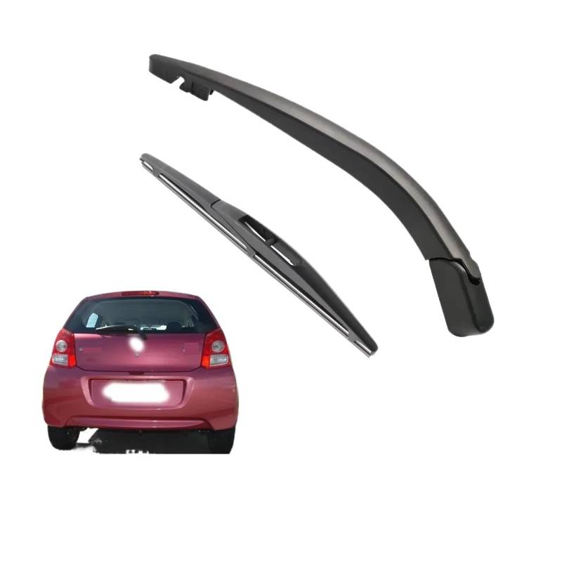 Scheibenwischer Rear Für Suzuki Alto Schrägheck 2009–2017 Windschutzscheibe Heckklappe Fenster Regenbürste 250 mm Heckscheibenwischerblatt & Wischerarm-Set Scheibenwischer für Heckscheibe von HYBMRQVD
