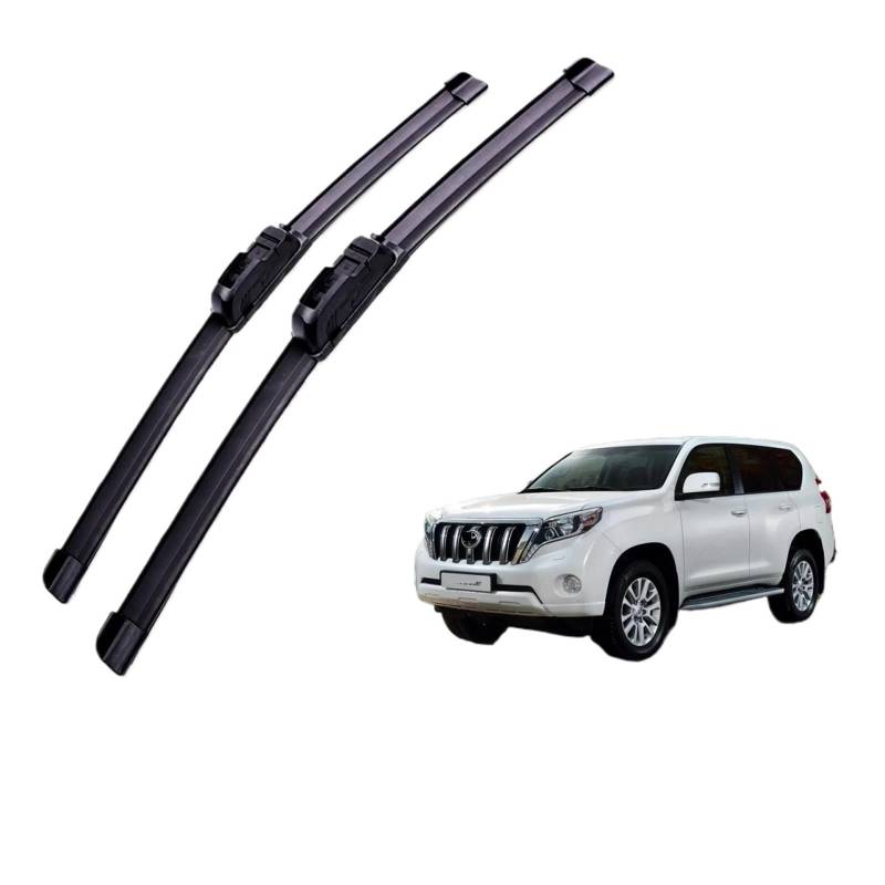 Scheibenwischer Rear Für Toyota Für Prado J150 2009 2010 2011 2012 2013 2014 2015 2016 2017 Front Wischer Klingen Bürsten Zubehör U J Haken Scheibenwischer für Heckscheibe(Right Hand Drive) von HYBMRQVD