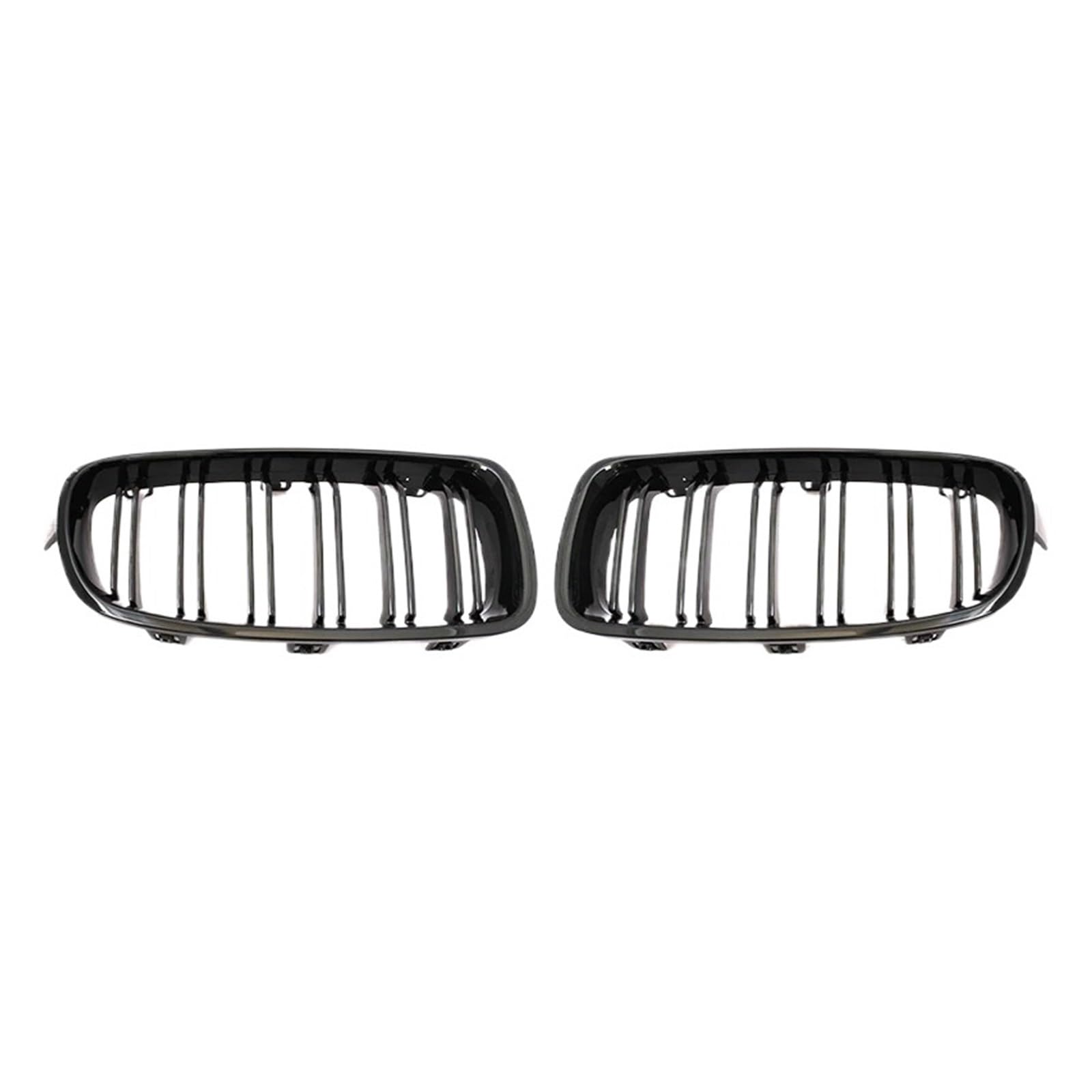 Shuogoufeng Store ABS-Auto-Styling-Nierengrill mit Doppellamellen, kompatibel mit B*W F30 F31 F35 2012–2018 320i 325i 328i, Autozubehör(Double Line Black) von HYBMRQVD