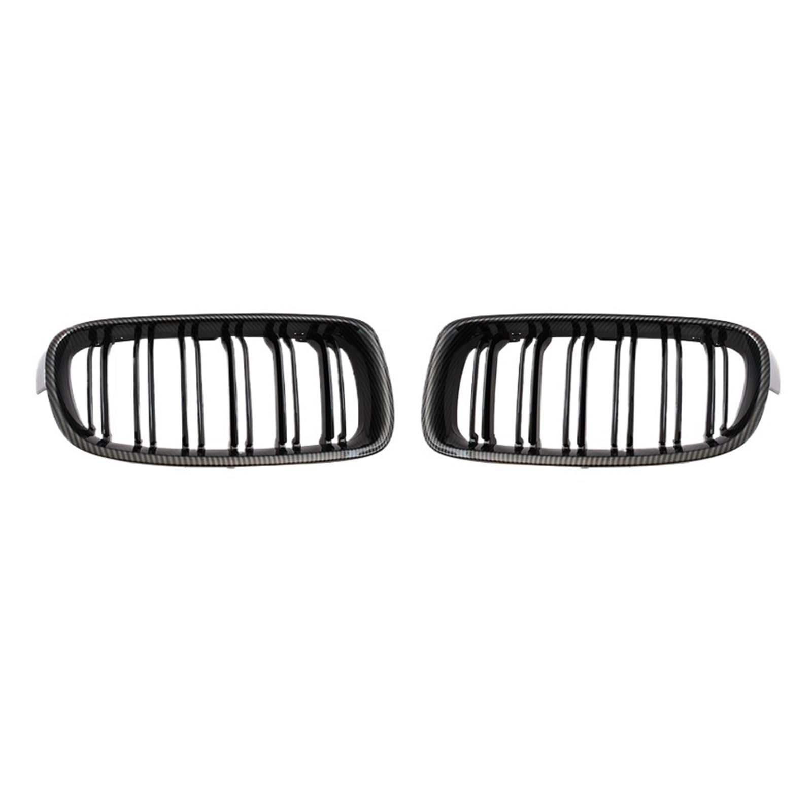 Shuogoufeng Store ABS-Auto-Styling-Nierengrill mit Doppellamellen, kompatibel mit B*W F30 F31 F35 2012–2018 320i 325i 328i, Autozubehör(Double Line Carbon) von HYBMRQVD