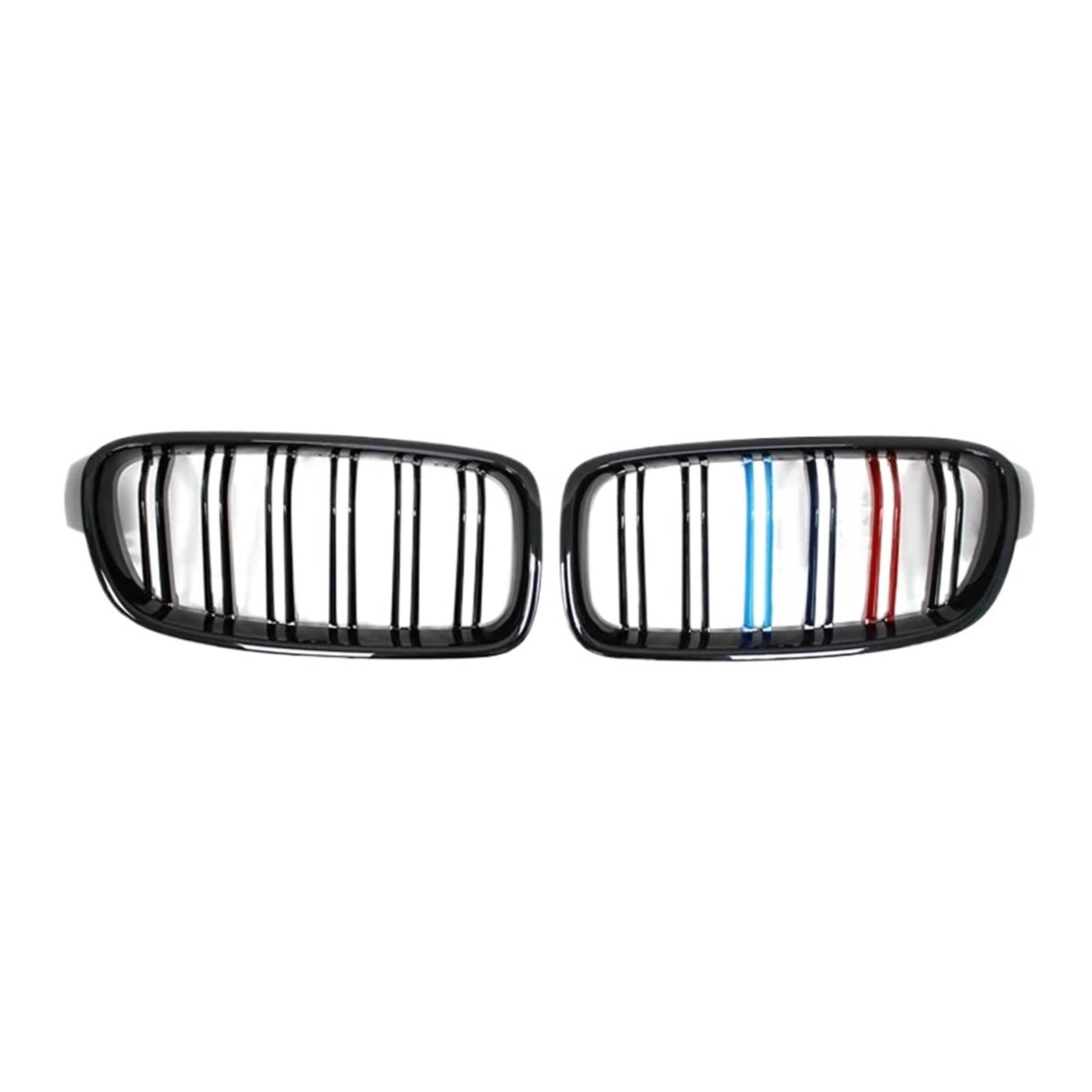 Shuogoufeng Store ABS-Auto-Styling-Nierengrill mit Doppellamellen, kompatibel mit B*W F30 F31 F35 2012–2018 320i 325i 328i, Autozubehör(M Color) von HYBMRQVD