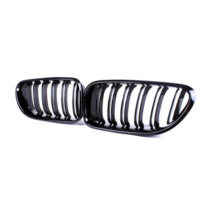 Shuogoufeng Store Kompatibel mit B*W Kompatibel mit 6er-Serie F06 F12 F13 M6 2012-2017 Auto-Front-Nierengrill Stoßstangengrill Renngrills Doppellamelle Schwarz glänzend von HYBMRQVD