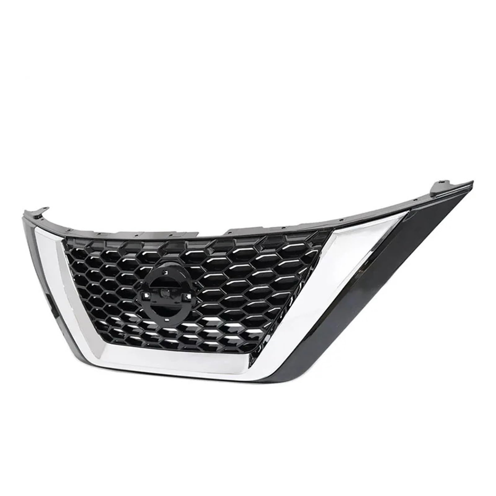 Shuogoufeng Store Kompatibel mit Murano 2019–2023, Frontstoßstangen-Netzgrill, ABS-Baugruppe, Chrom + Schwarz, Ersatz-Renngrills, Autozubehör(No camera hole) von HYBMRQVD