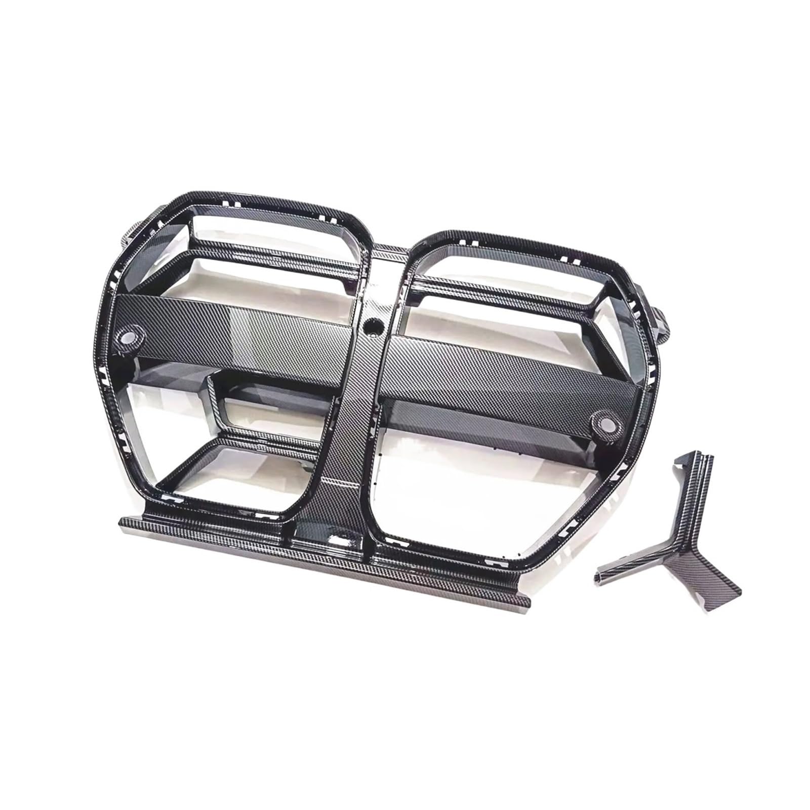 Shuogoufeng Store Kühlergrill for die Frontstoßstange, kompatibel mit B*W G80 M3 G82 G83 M4 2021–2023, CSL-Stil, Fronthauben-Nierengrill, Karbonfaser-Optik, glänzend schwarz(Carbon fiber pattern) von HYBMRQVD