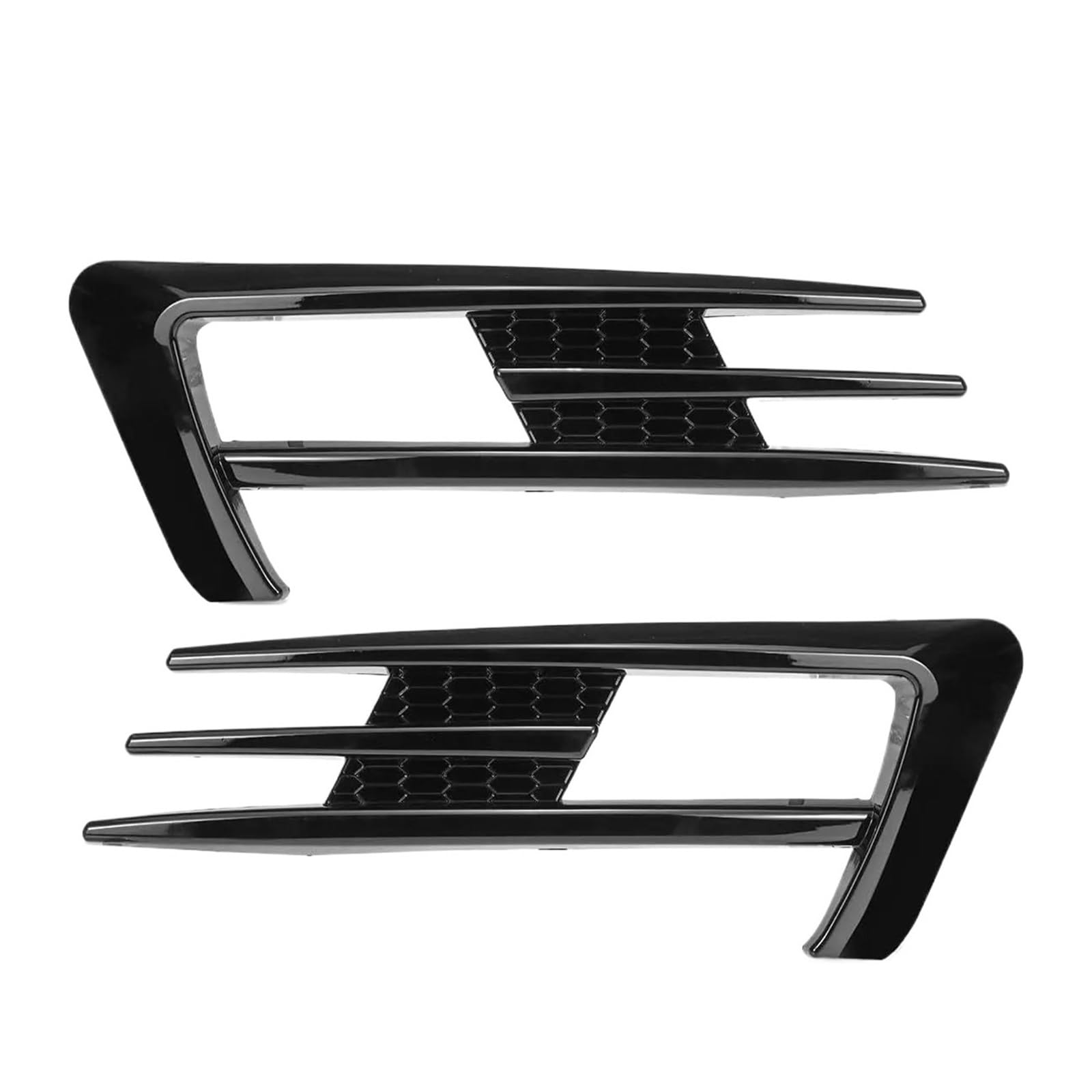 Shuogoufeng Store Paar Auto-Nebelscheinwerfer-Kühlergrill, kompatibel mit Golf 7 MK7 GTI 2014–2017, Nebelscheinwerfer-Unterstoßstangengrill(Glossy Black) von HYBMRQVD
