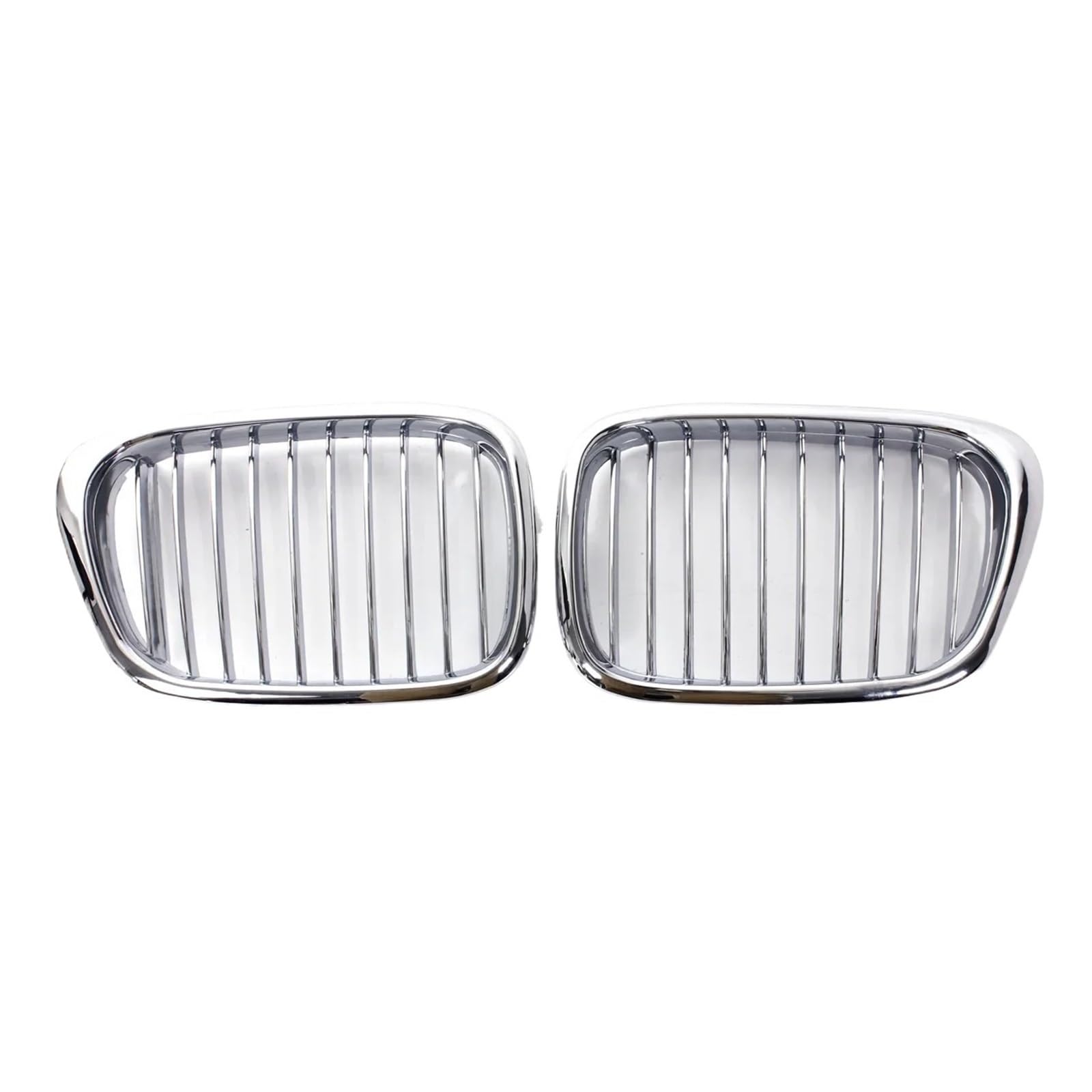 Shuogoufeng Store Paar komplett verchromte Nierengrills for die vordere Stoßstange, kompatibel mit B*W, kompatibel mit 5er-Serie E39 525 528 Limousine 1995–2003, Kühlergrill for die Motorhaube Shuogoufeng Store Paar komplett verchromte Nierengrills for die vordere Stoßstange, kompatibel mit B*W, kompatibel mit 5er-Serie E39 525 528 Limousine 1995–2003, Kühlergrill for die Motorhaube von HYBMRQVD