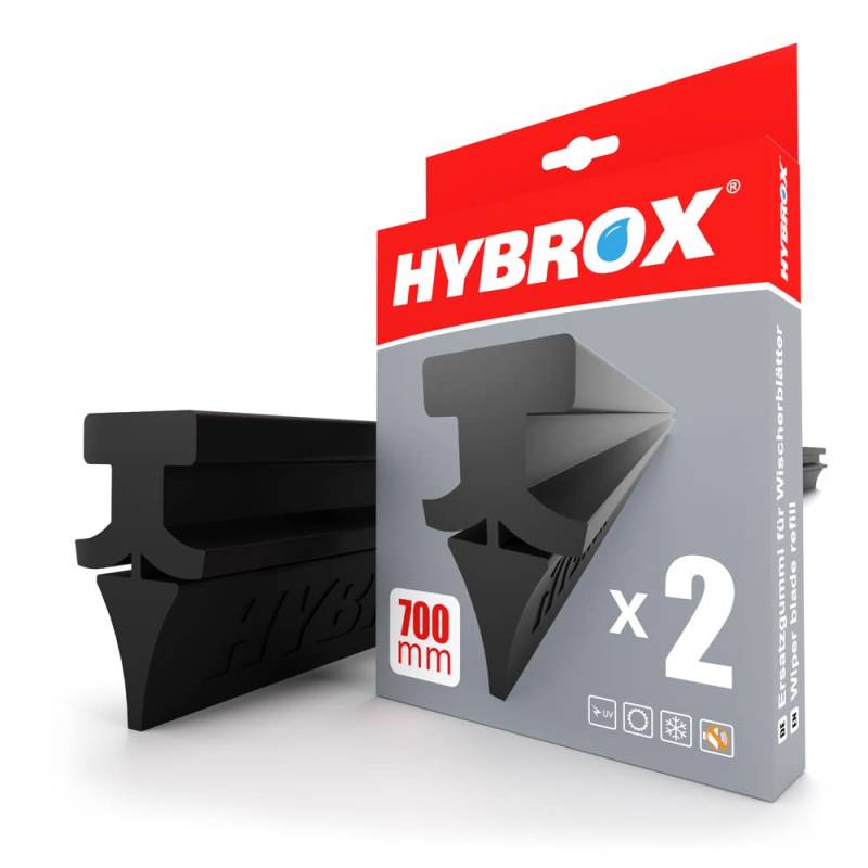 HYBROX Scheibenwischergummi WGU06 Kompatibel mit VOLVO Scheibenwischer XC60, S60, V60 ab BJ 2019 von HYBROX