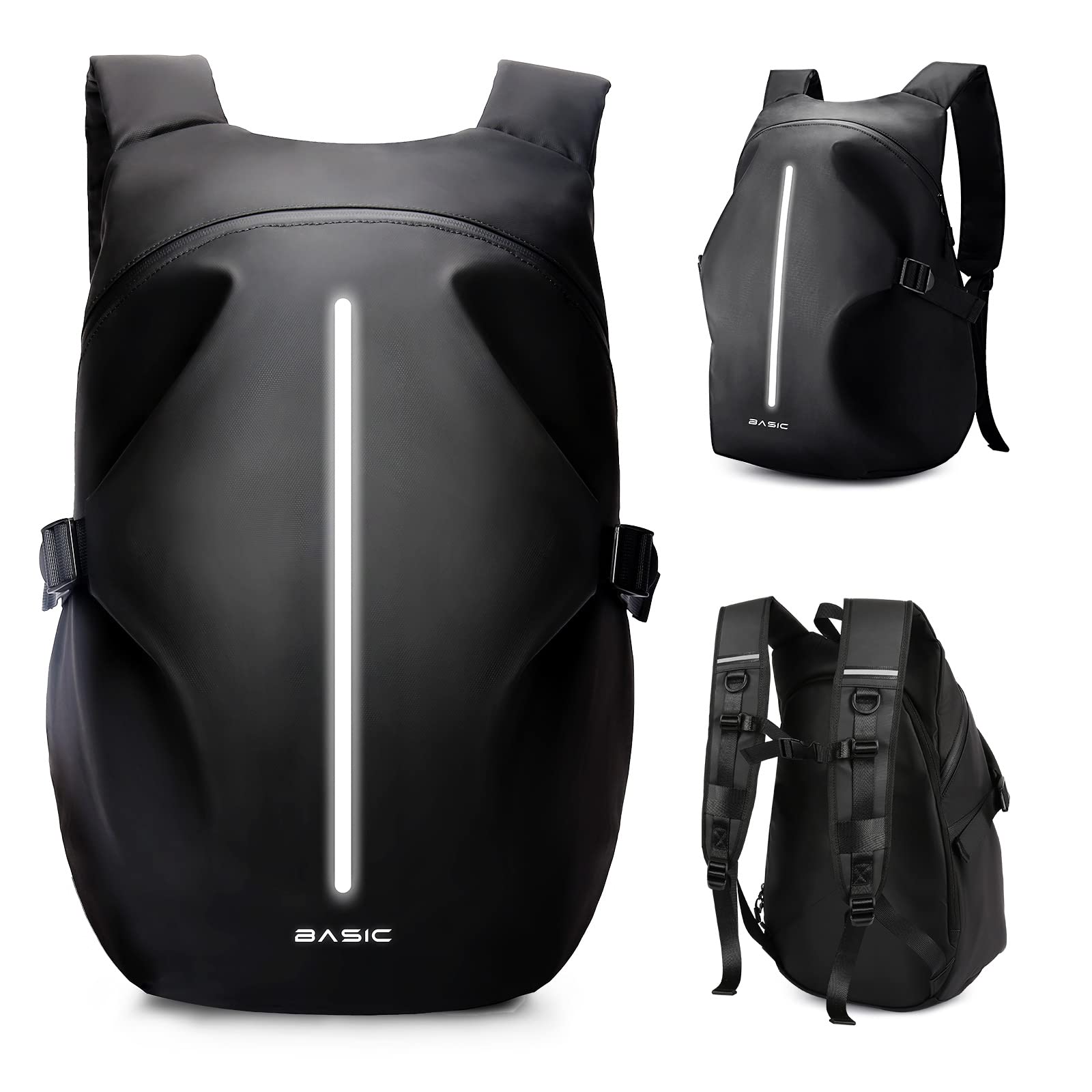 Motorradrucksäcke für Herren, wasserdichter Helmrucksack, Motorradzubehör, Laptoptaschen, Reiserucksäcke, Schultaschen für Studenten,Schwarz L Motorradrucksäcke für Herren, wasserdichter Helmrucksack, Motorradzubehör, Laptoptaschen, Reiserucksäcke, Schultaschen für Studenten,Schwarz L von HYC00