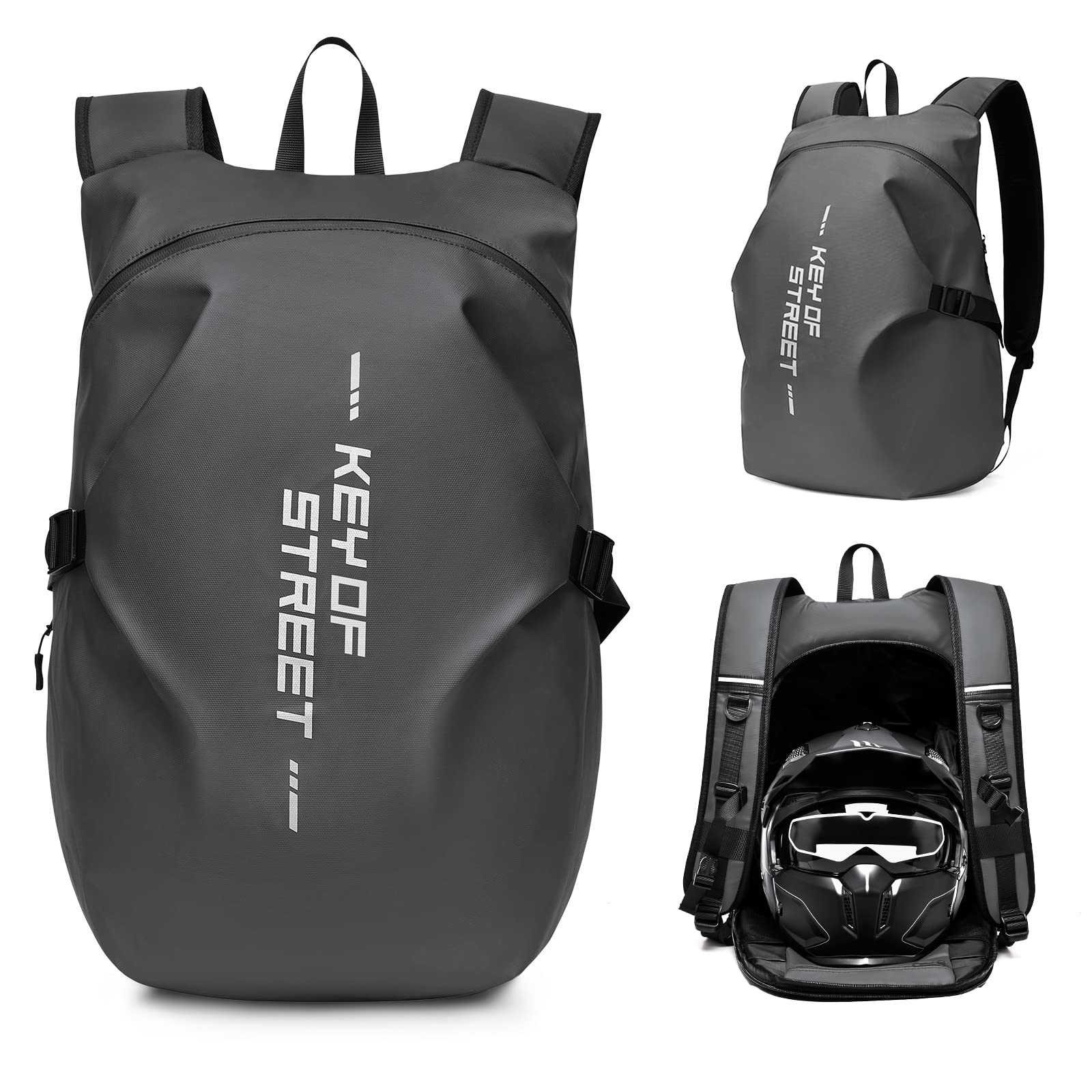 Motorradrucksäcke für Herren, wasserdichter Helmrucksack, Motorradzubehör, Laptoptaschen, Reiserucksäcke, Schultaschen für Studenten Motorradrucksäcke für Herren, wasserdichter Helmrucksack, Motorradzubehör, Laptoptaschen, Reiserucksäcke, Schultaschen für Studenten von HYC00