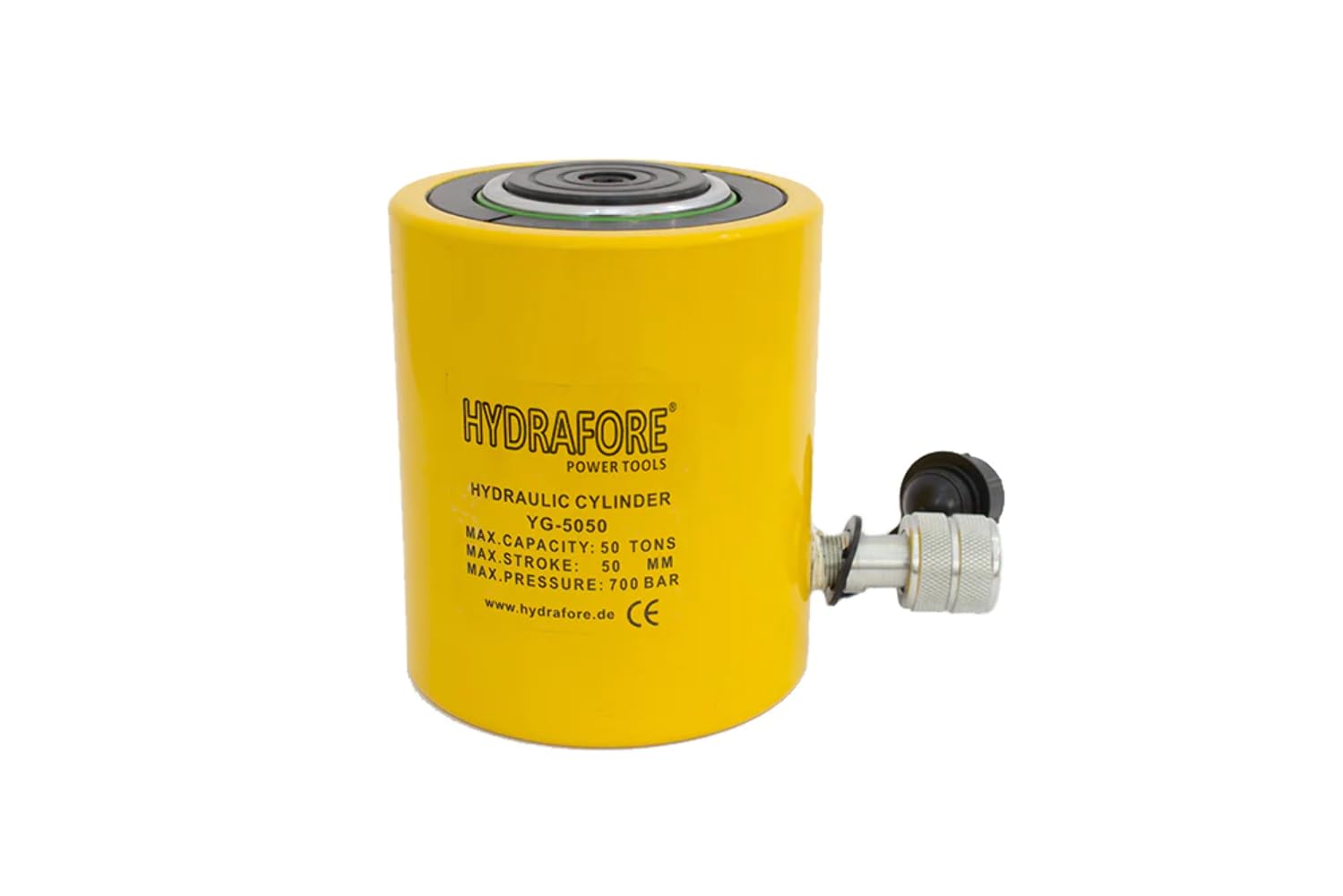 Einzelwirkender Hydraulikzylinder (50 Ton, 50 mm) (YG-5050) von HYDRAFORE