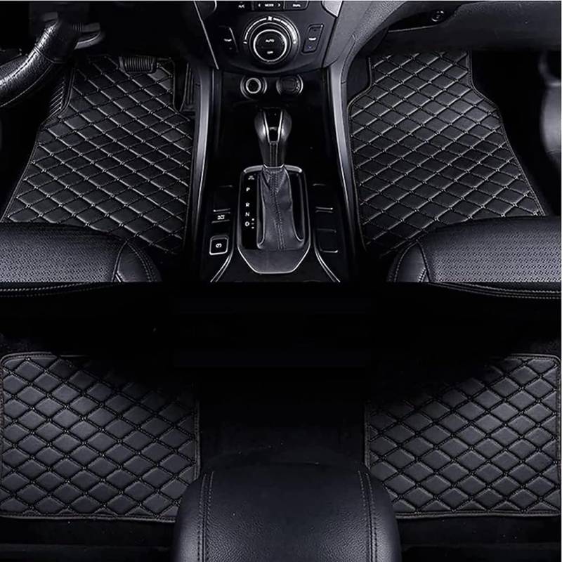 Auto FußMatten Passend für Toyota Yaris HEV 2020 2021 2022 2023 2024 2025, Leder Bodenmatte ZubehöR, wasserdichte rutschfeste Allwetter Fussmatten,Black Style von HYLGY