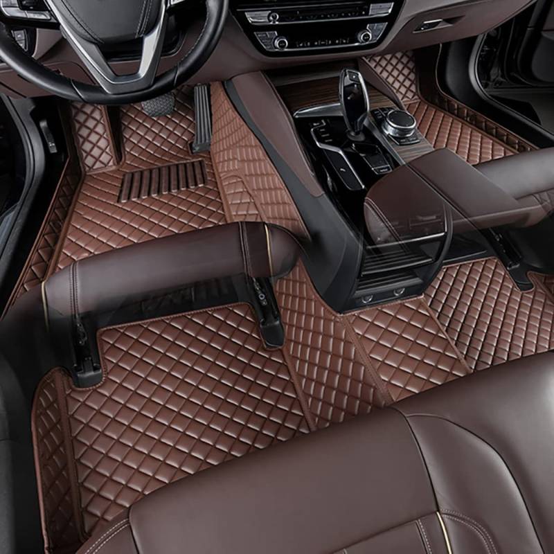 HYLGY Auto FußMatten Passend für OPEL Grandland X 2017 2018 2019 2020 2021 2022 2023 2024 2025 2025, All Inclusive Leder Bodenmatte ZubehöR, wasserdichte rutschfeste Allwetter Fussmatten von HYLGY