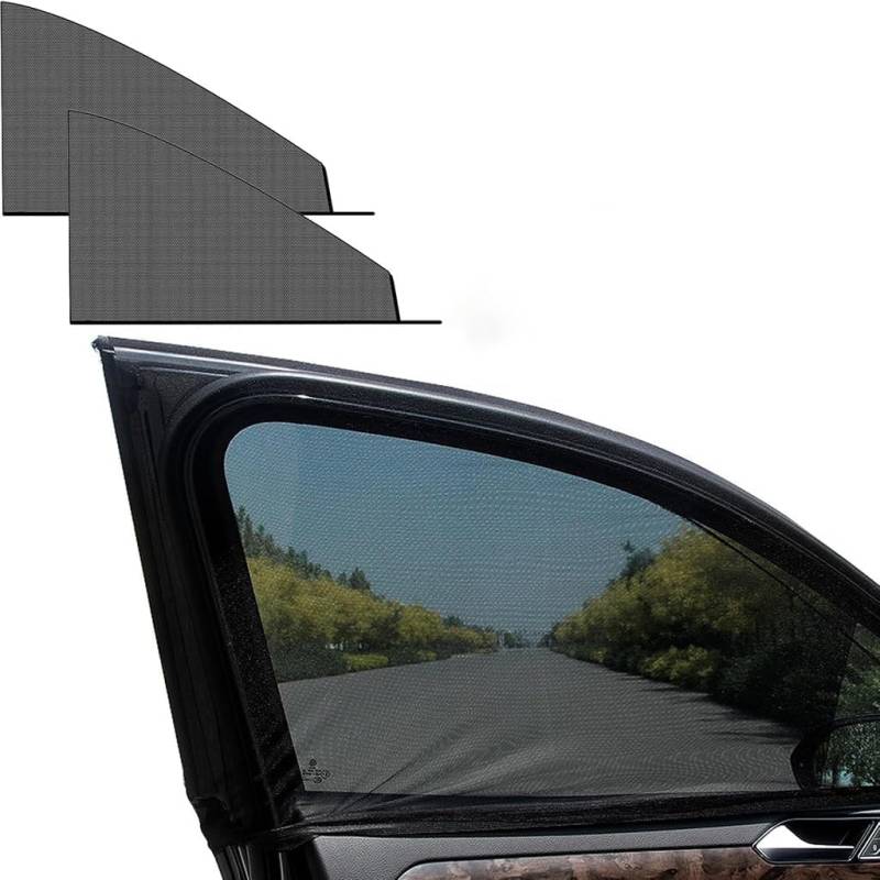 Sonnenschutz Auto für Audi Q5 80A 2017 2018 2019 2020 2021 2022 2023 2024 2025, Auto Netz mit UV Schutz Blendschutz, Hochwertiger Auto Sonnenrollo Schützen Kinder,A-Front 2pcs von HYLGY