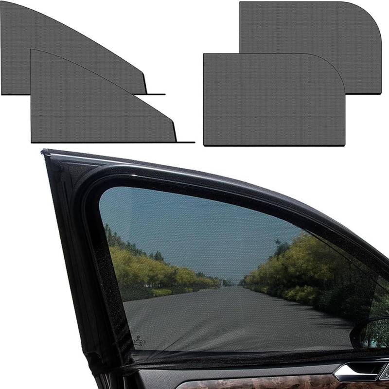 Sonnenschutz Auto für Audi Q7 7 Seats 2020 2021 2022 2023 2024 2025 2024 2025, Auto Netz mit UV Schutz Blendschutz, Hochwertiger Auto Sonnenrollo Schützen Kinder,C-4pcs von HYLGY