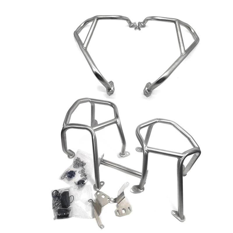 HYPERICIN Motorrad Motor Crash Bars Für R1250GS R1250 LC 2019–2023 Oberer Und Unterer Motorschutz, Sturzbügel, Tankschutz Frame Slider Fallschutz(3) von HYPERICIN