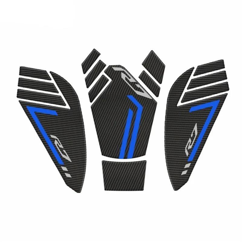 HYPERICIN Motorrad Tankdeckel Pad Abdeckung Aufkleber Für Ya&ma&ha Für R7 2021 2022 Motorrad Anti Slip Heizöl Tank Pad Seite Knie Grip Aufkleber Schutz Pads Aufkleber Tankaufkleber(4) von HYPERICIN