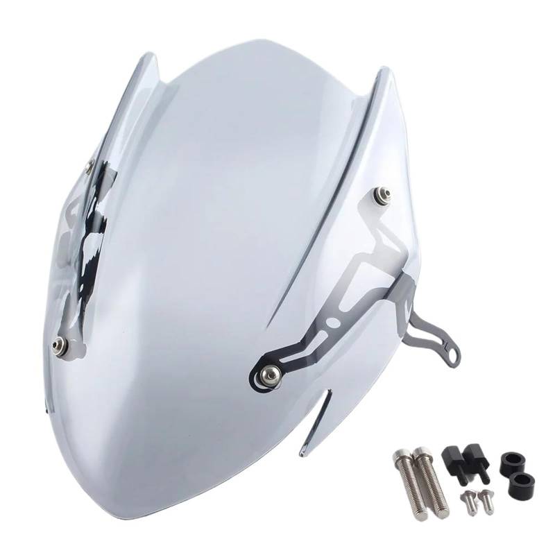 HYPERICIN Motorrad Wind Luftabweiser Frontscheibe Windschutz Windschutz Deflektor Motorrad Zubehör Für Suzuki Für GSX-S750 2017-2023 Spoiler FüR Motorrad(Light Smoke) von HYPERICIN