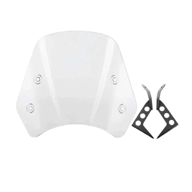 HYPERICIN Motorrad Wind Luftabweiser Motorrad Windschutzscheibe Windschutz Windabweiser Mit Klammern Front Verkleidung Zubehör Für Benelli Für Leoncino 250 BJ250 Spoiler FüR Motorrad(2) von HYPERICIN