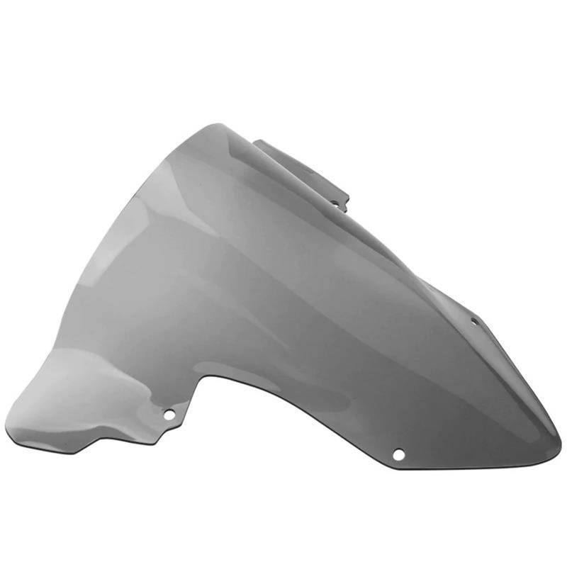 HYPERICIN Motorrad Wind Luftabweiser Windschutzscheibe Motorrad Windschutz Bildschirm Double Bubble Windabweiser Für S1000RR 2019 2020 2021 2022 2023 Spoiler FüR Motorrad(Gray) von HYPERICIN