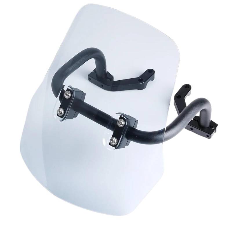 HYPERICIN Motorrad Wind Luftabweiser Windschutzscheiben Motorrad Deflektoren Windschutzscheibe Ausrüstungen Für CRF250L CRF250S CRF250M CRF300L 2021 2022 2023 Spoiler FüR Motorrad(Gray) von HYPERICIN