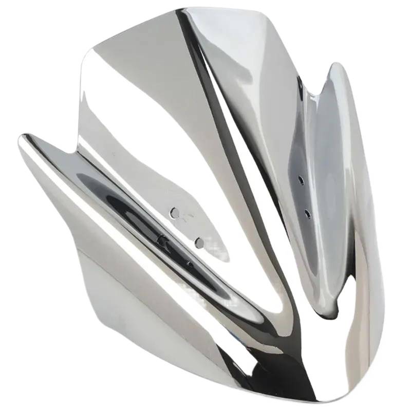 HYPERICIN Motorrad Wind Luftabweiser Windschutzscheiben-Schirm-Windabweiser-Doppelblasen-Windschutzscheibe Für Kawasaki Für N-ja ER650 ER6N 2012 2013 2014 2015 2016 Spoiler FüR Motorrad(Chrome) von HYPERICIN