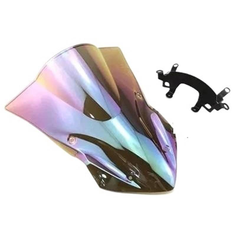 HYPERICIN Motorrad Wind Schild Deflektor Windschutzscheibe Windschutzscheibe Teile Motorrad Double Bubble Für Kawasaki Für Z900 2017 2018 2019 Motorrad Windabweiser(6) von HYPERICIN