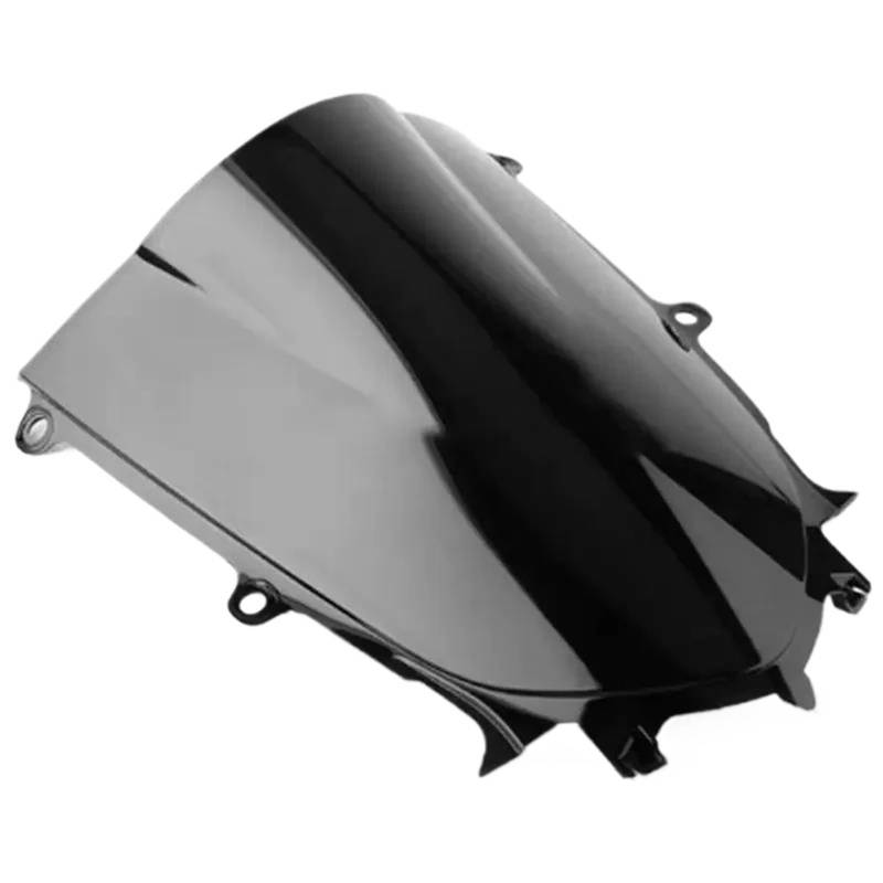 HYPERICIN Motorrad Windschild Spoiler Motorrad Dual Bubble Windschutzscheibe Geeignet Für R7 F600 R6 2017-2021 2022 2023 2024 Windschutzscheibe ZubehöR(Black) von HYPERICIN