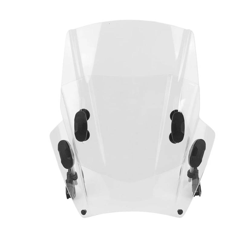 HYPERICIN Wind Schild Deflektor Motorrad Windschutzscheibe Windschutzscheibe Universal Motorräder Deflektor Einstellbar Für MT09 MT07 FZ6 Spoiler FüR Motorrad(Clear) von HYPERICIN