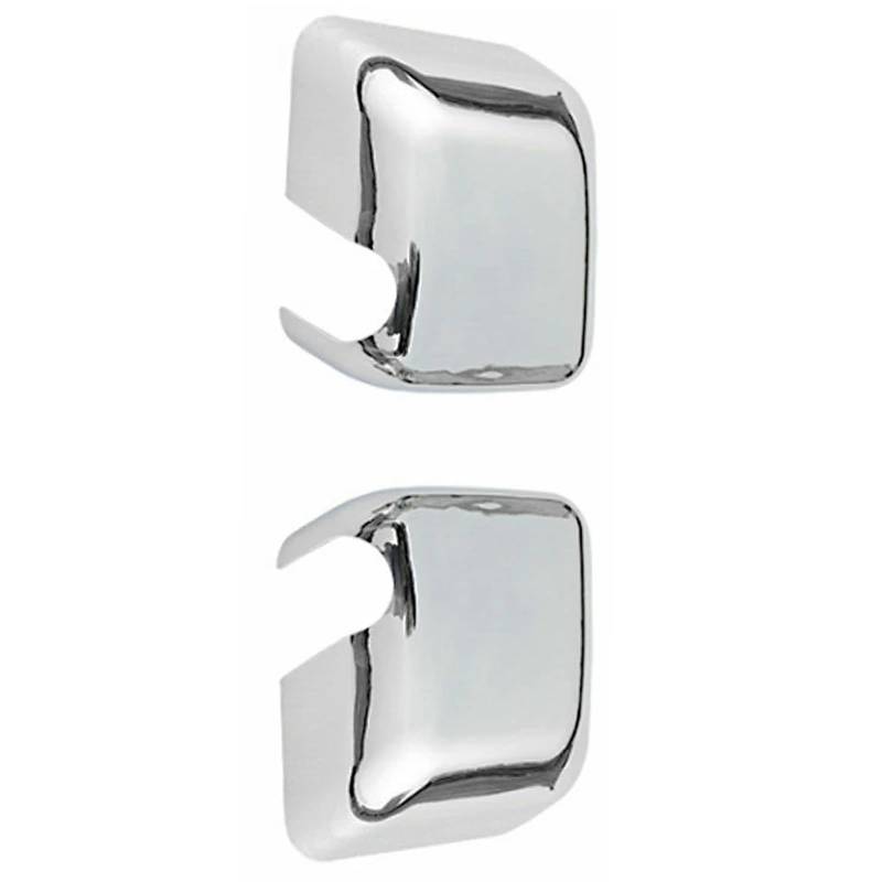 Außenspiegelkappen Für Jeep Für Wrangler JK Für JKU 2007-2018 2 Stück Chrom Silber Seite Rückspiegel Abdeckung Trims Auto Rückspiegelkappen von HYQHYX
