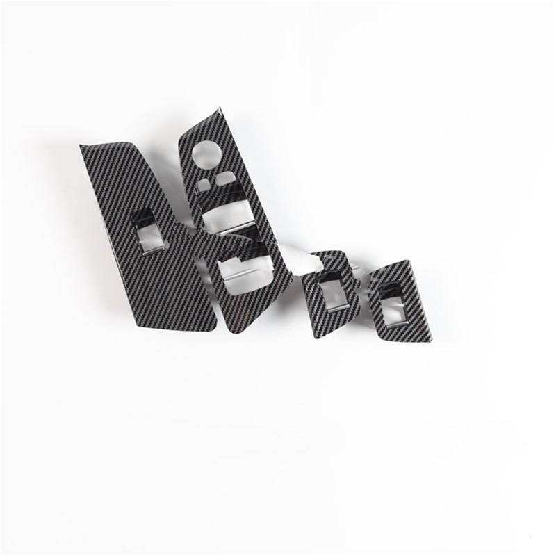 Auto-Innentürgriff Für 5er Für G30 Für G31 Für G38 RHD LHD Auto Vorne Hinten Links Rechts Innen Türgriff Armlehne Verkleidung Abdeckung Türgriffe Innentürgriffe(RHD-4 Button-Carbon) von HYQHYX