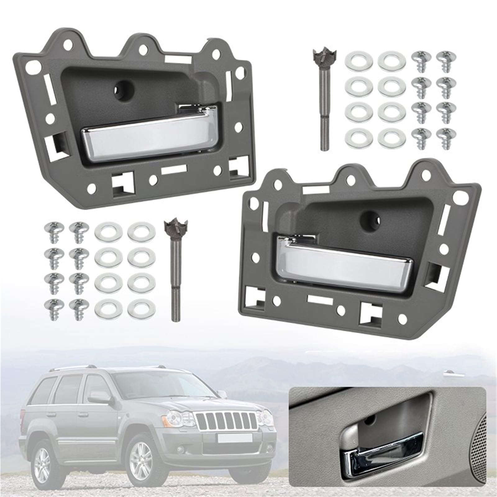 Auto-Innentürgriff Für Jeep Für Grand Für Cherokee 2005 2006 2007 2008 2009 2010 2011 Auto Innen Tür Griff 1JV461J3AA 1JV471J3AA 5HR421J3AK 5HR411J3AK Türgriffe Innentürgriffe(2xChrome Front Pair) Auto-Innentürgriff Für Jeep Für Grand Für Cherokee 2005 2006 2007 2008 2009 2010 2011 Auto Innen Tür Griff 1JV461J3AA 1JV471J3AA 5HR421J3AK 5HR411J3AK Türgriffe Innentürgriffe(2xChrome Front Pair) von HYQHYX