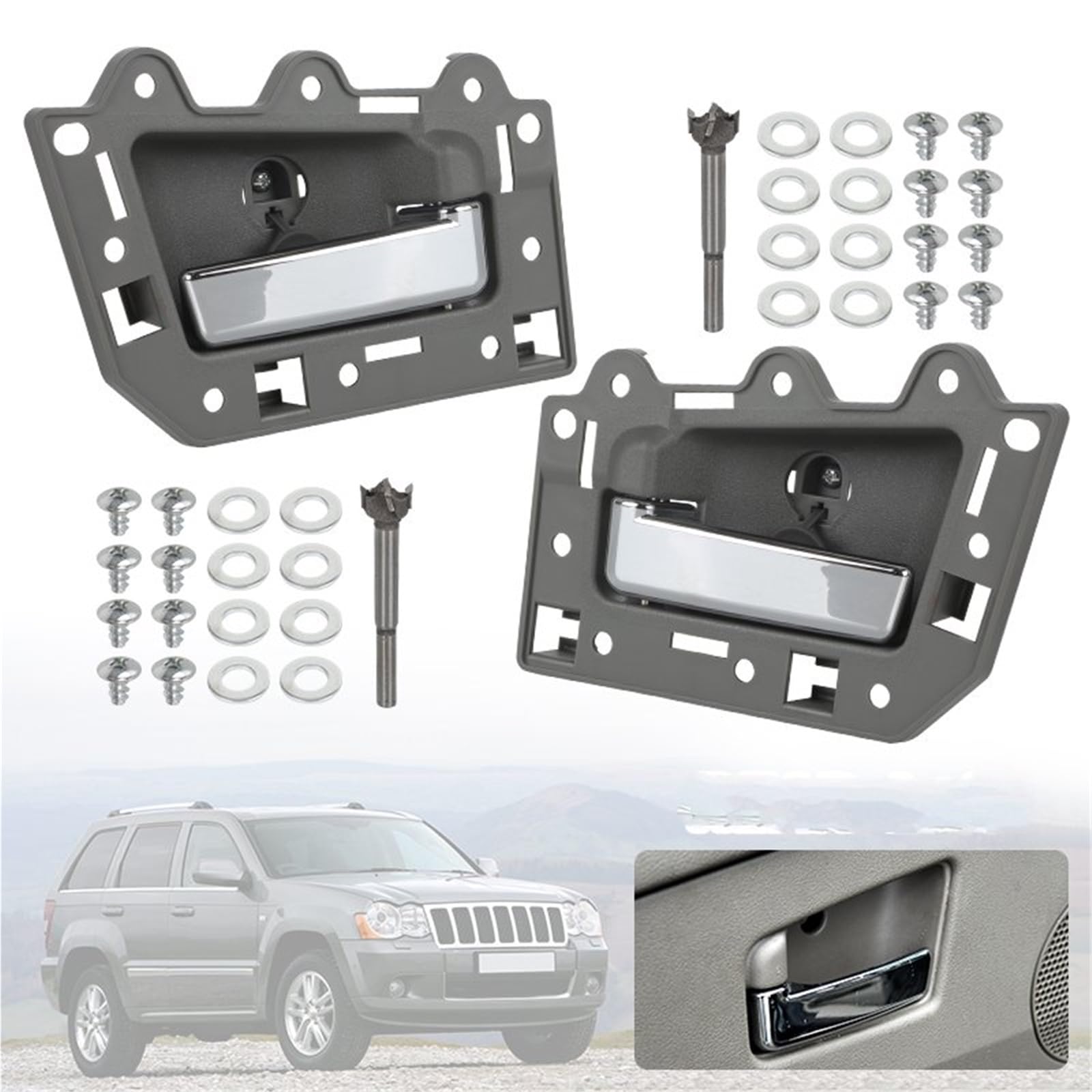 Auto-Innentürgriff Für Jeep Für Grand Für Cherokee 2005 2006 2007 2008 2009 2010 2011 Auto Innen Tür Griff 1JV461J3AA 1JV471J3AA 5HR421J3AK 5HR411J3AK Türgriffe Innentürgriffe(2xChrome Rear Pair) Auto-Innentürgriff Für Jeep Für Grand Für Cherokee 2005 2006 2007 2008 2009 2010 2011 Auto Innen Tür Griff 1JV461J3AA 1JV471J3AA 5HR421J3AK 5HR411J3AK Türgriffe Innentürgriffe(2xChrome Rear Pair) von HYQHYX