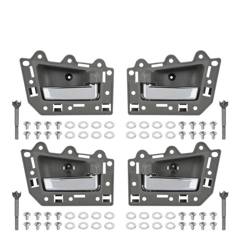 Auto-Innentürgriff Für Jeep Für Grand Für Cherokee 2005 2006 2007 2008 2009 2010 2011 Auto Innen Tür Griff 1JV461J3AA 1JV471J3AA 5HR421J3AK 5HR411J3AK Türgriffe Innentürgriffe(4xChrome Front Rear) von HYQHYX
