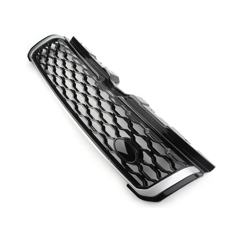 Grill Auto-Oberer Kühlergrill Für Land Für Rover Für Range Für Rover Für Evoque 2010 2011 2012 2013 2014-2018 Schwarz Glänzend Nieren Kühlergrill(Silber) von Umibuds