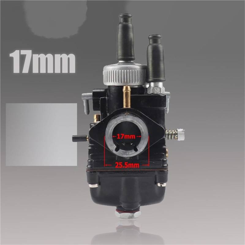 Motorradvergaser 17mm 19mm 21mm Racing Vergaser Carb Für Dellorto PHBG DIO Jog 50cc 90cc BWS100 Für Puch Zuma Roller Vergaserkit(17mm) von HYQHYX