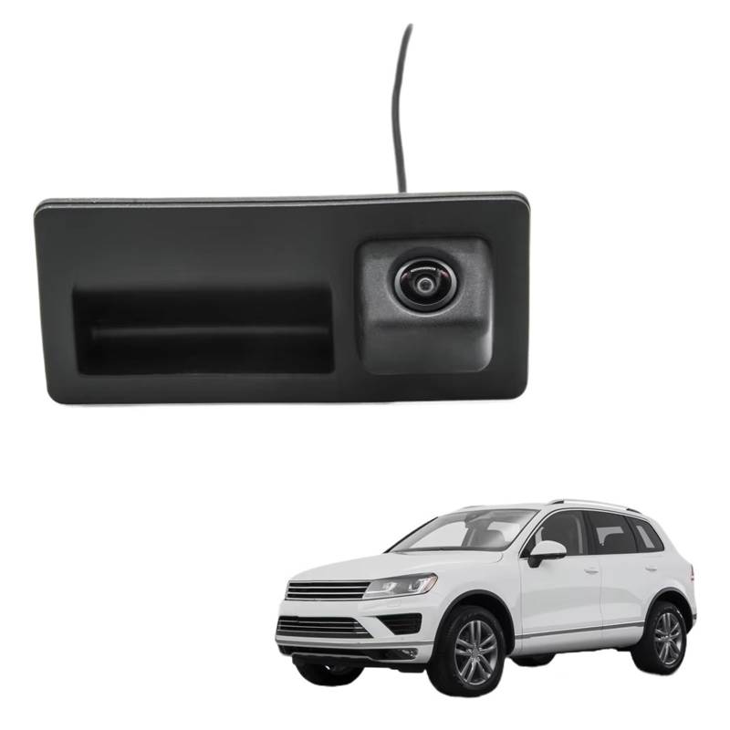 Rückfahrkamera Kabellos HD 1280 * 720 Stamm Griff Auto Rückansicht Kamera Für VW Für Touareg 7P 2011 2012 2013 2014 2015 2016 2017 2018 Nachtsicht Rückfahrkamera von HYQHYX