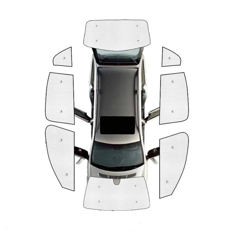 UV-Schutz Fürs Auto Vollständige Abdeckung Sonnenschirme Seite Windows Windschutzscheiben Zubehör Für VW Für Passat B8 Variante 2014 2015 2016 2017 2018 2019 2020 2021 Auto Gardinen(All Sunshades) von HYQHYX