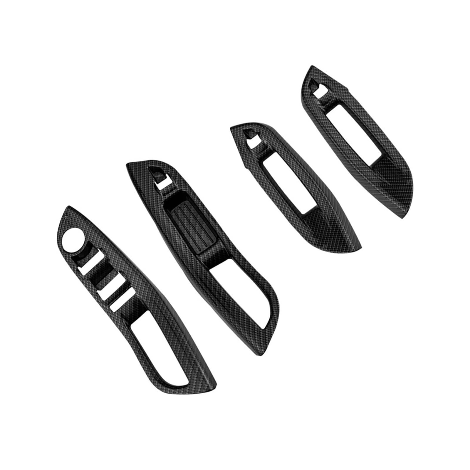 Zubehör Innenraum Auto Fensterheber Panel Rahmen Dekoration Abdeckung Trim Aufkleber Für Ford Für Focus 3 MK 3 2015~2018 Zubehör Interieur Zubehör(Carbon Fiber nlack) von HYQHYX
