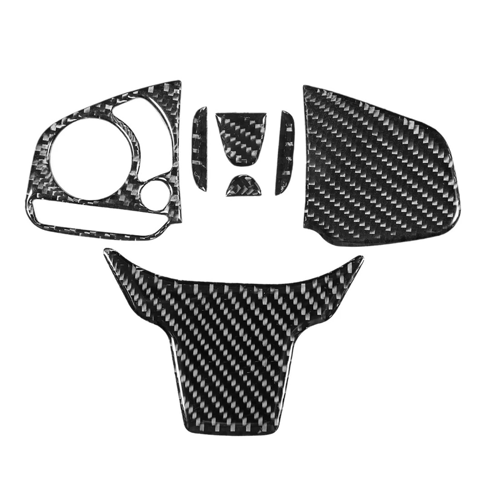 Zubehör Innenraum Carbon Fiber Lenkrad Taste Schalter Panel Trim Abdeckung Verschleiß-beständig Auto Zubehör Für Civic 10th FC/FK 2016-2019 Interieur Zubehör(Type B) von HYQHYX